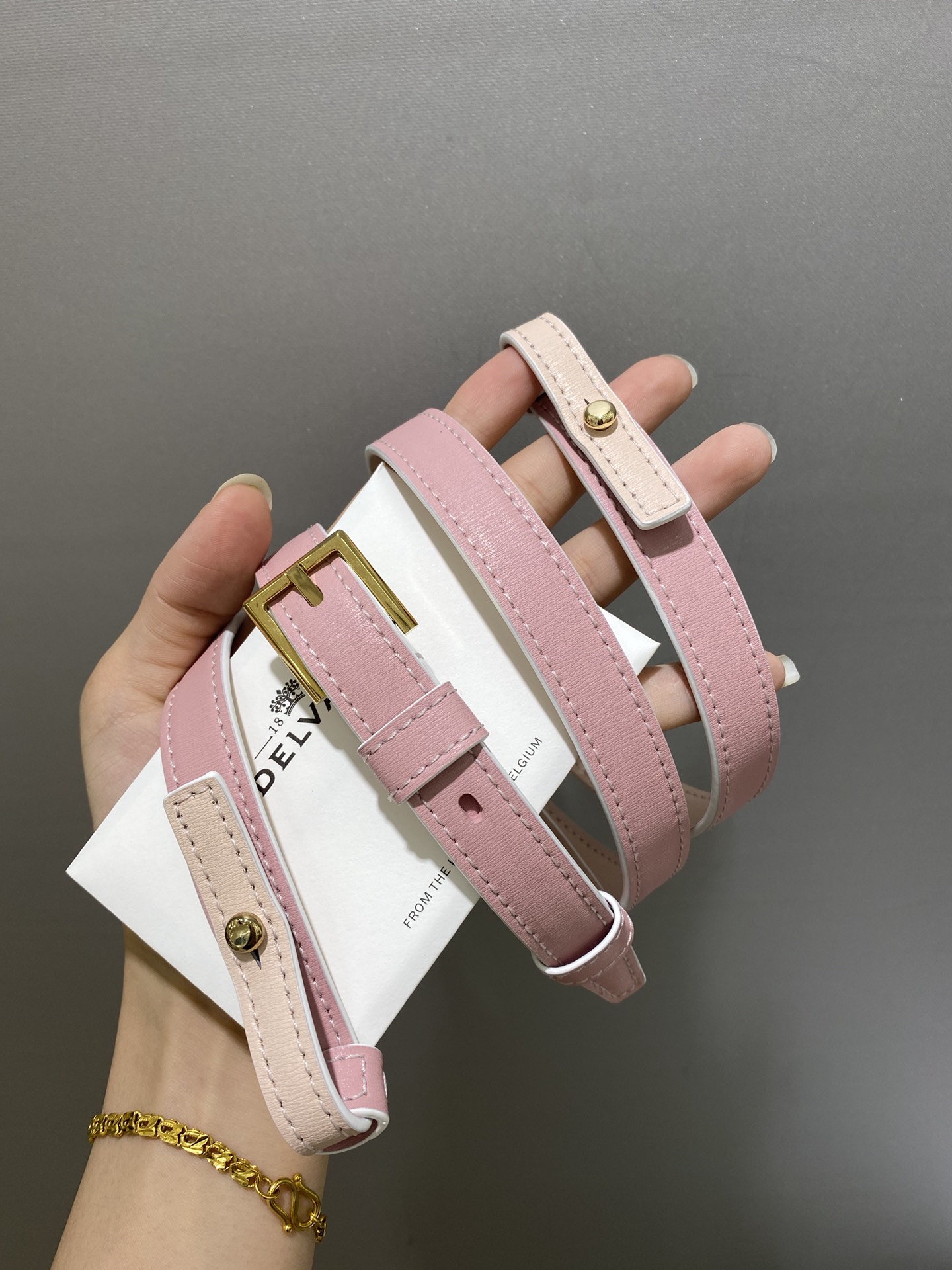 델보 톰페트 PM 백 포에버 로즈